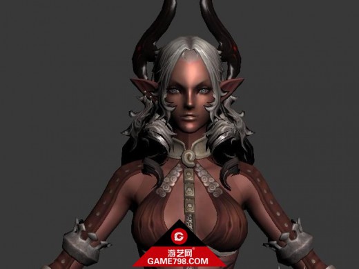Tera卡斯塔尼克族四位精灵美女3D模型下载