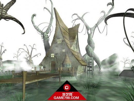 梦幻幽灵小屋3D模型下载